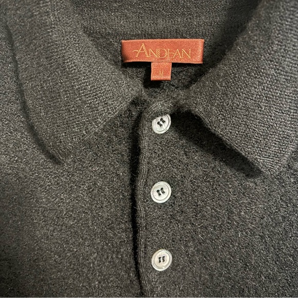 Andean Alpaca Wool Black Sweater - Picture 5 of 11